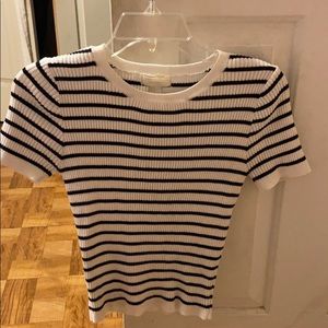 Stripped white t-shirt